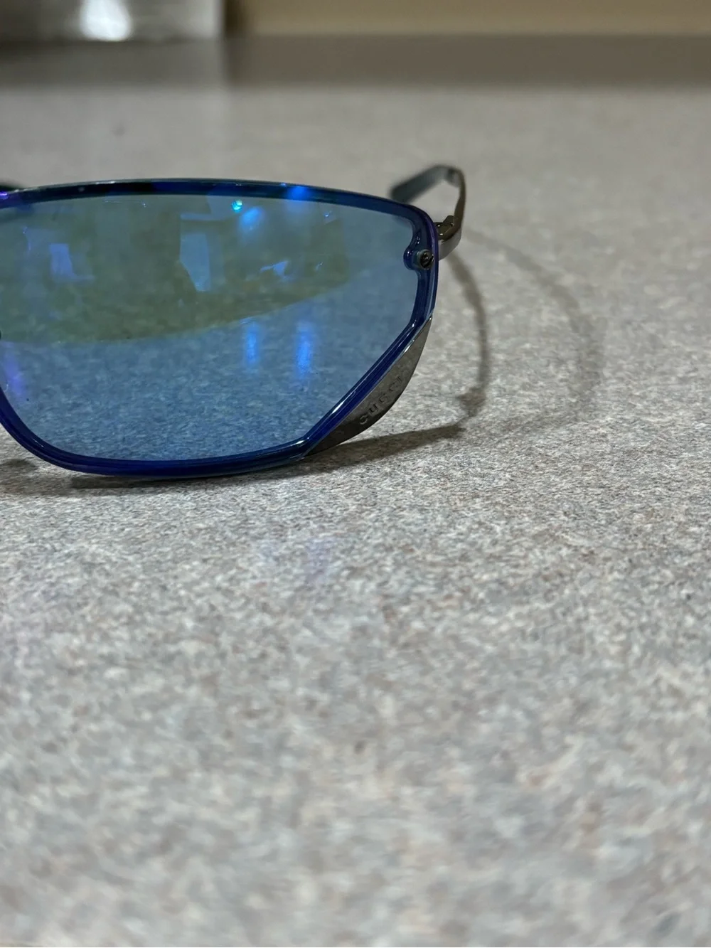 Gucci Y2K vintage blue sunglasses
